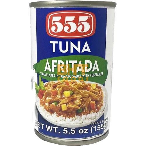 555 - Tuna Afritada - Tuna Flakes in Tomato Sauce with Vegetables - 155 G