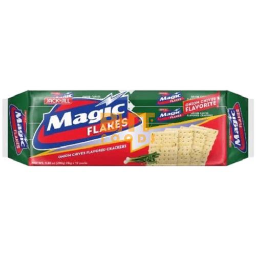 Jack 'n Jill - Magic Flakes- Onion & Chives Flavored Crackers - 280 G