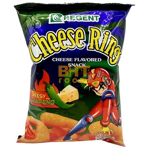 Regent - Cheese Ring Cheese Flavored Snack - Cheesy Jalapeno - 60 G