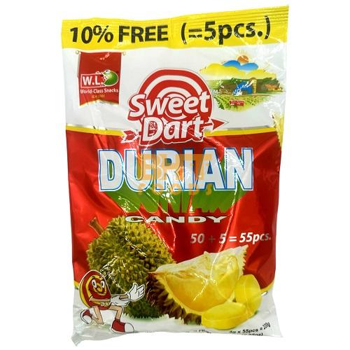 W.L. Foods - Sweet Dart - Durian Candy (55 pcs) - 220 G