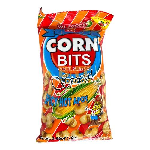 W.L. Foods - Corn Bits - Corn Snack Special - Spicy Hot Apoy - 70g