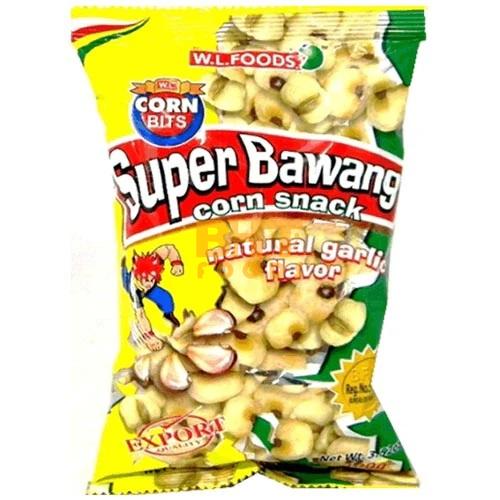 W.L. Foods - Super Bawang Corn Snack Natural Garlic Flavor - BIG - 500 G