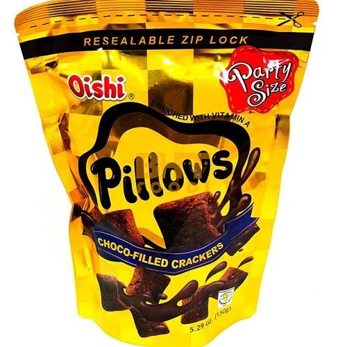 Oishi - Pillows Chocolate Filled Cracker BIG Party Size- 150 G