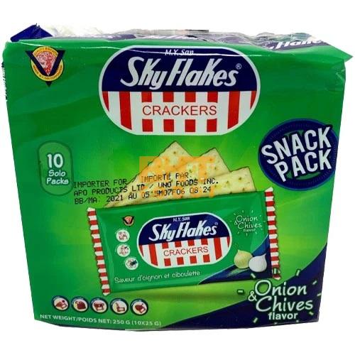 M.Y. San - Skyflakes Crackers - Fit - Flaxseed Crackers - 10 Pack - 250 G