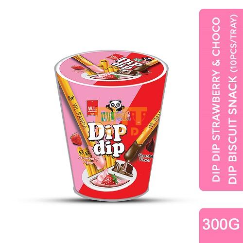 Dip Dip Biscuit Snack Choco-Strawberry