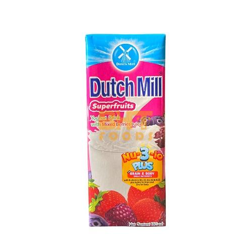Dutch Mill - Superfruits Yogurt Drink with Mixed Berries Juice - 180mL