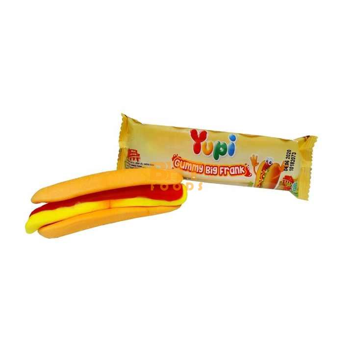 Yupi Best Seller Chewy Soft Fruit Chocolate Gummies 32gr Big Frank Variant