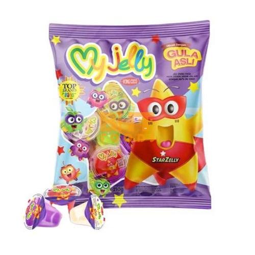 Wong Coco My Jelly 70gr Kids Favorite Snack Fruity Flavor