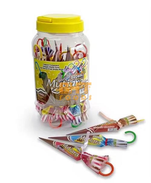Pusan Mutiara New Soft Flavor Chocolate Jar Candy 450gr 