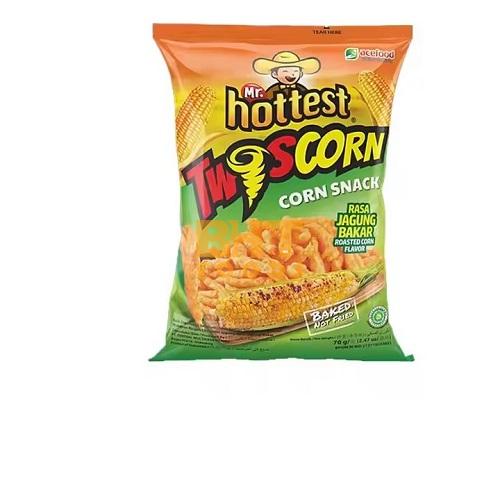 Mr. Hottest Twiscorn Snack 70gr Roasted Corn Flavor